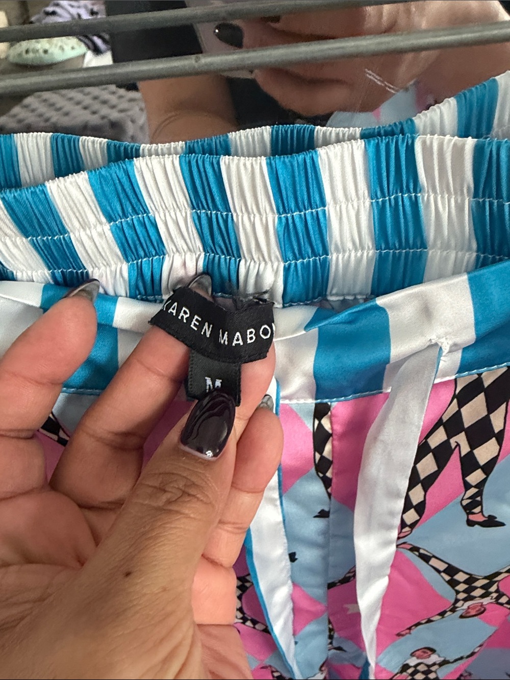 Karen Mabon Harlequin Pajama Set Medium - Picture 11 of 11